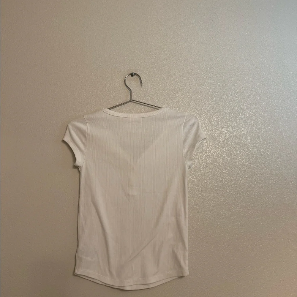American Eagle Outfitters White Button Down Shirt - Picture 4 of 4